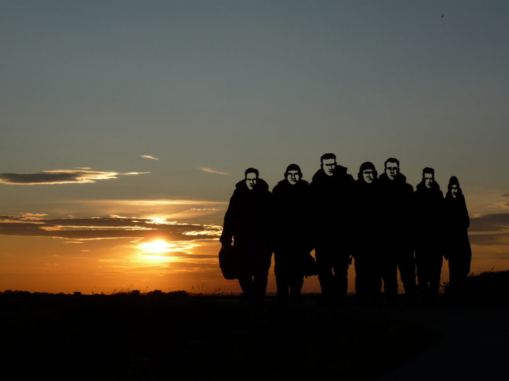 Photograph of the Memorial to 158 Squadron stationed at RAF Lissett ... by kind permission of Chris Trevor, member at Beverley & East Riding Golf Club