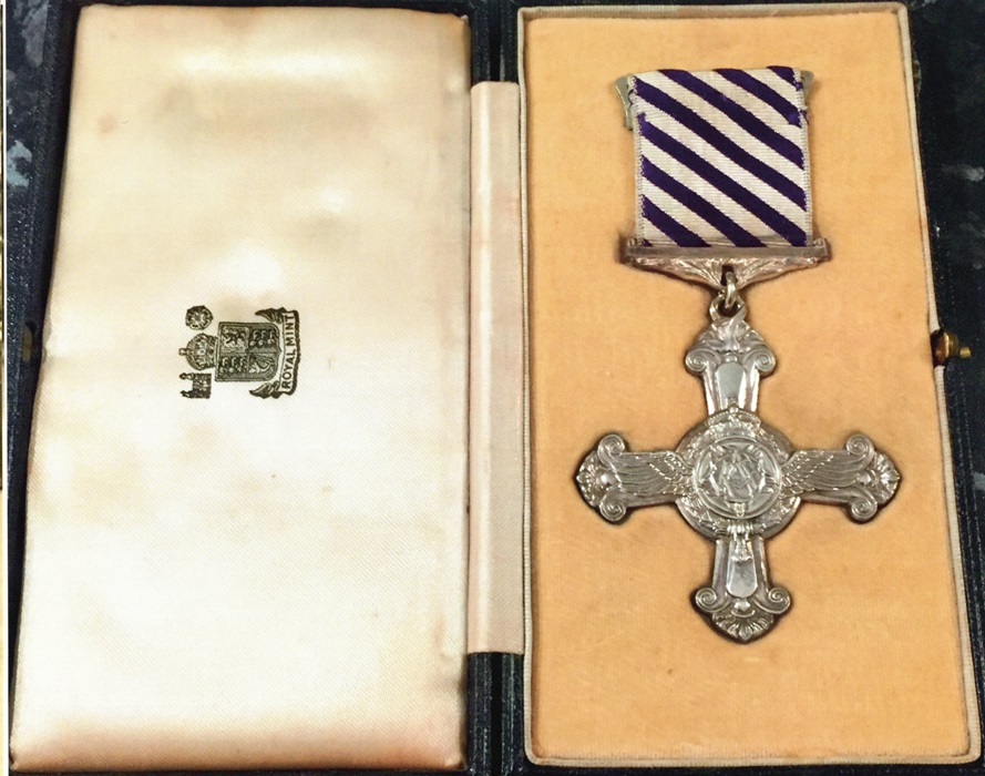 Photograph of Roy Edgar Crockett's D.F.C. ... by kind permission of Brian and Janet, son and daughter of Roy Edgar Crockett