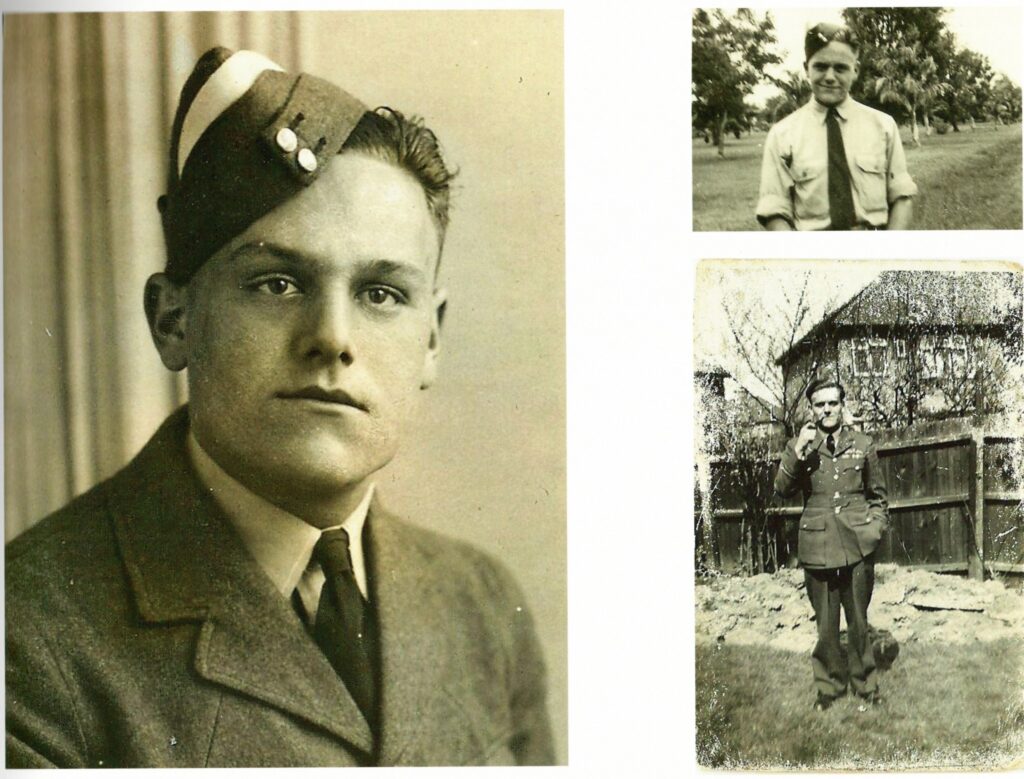 Photograph Collage of Roy Edgar Crockett in his various RAF uniforms ... by kind permission of Brian and Janet, son and daughter of Roy Edgar Crockett
